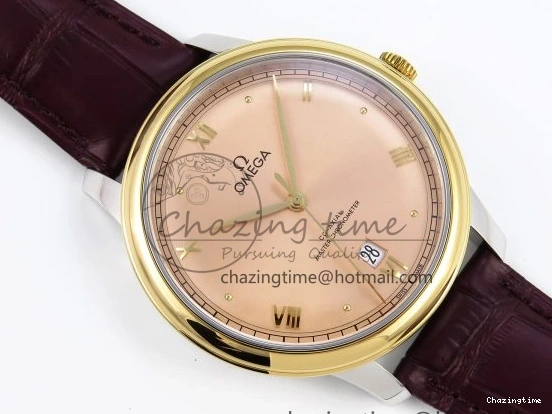 0415 De Ville Date YG MKF 1:1 Best Edition Brown Dial Roman Marker on Brown Leather Strap A OdorResistant 7751